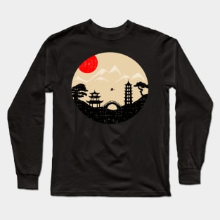 Silhouette scenery Long Sleeve T-Shirt